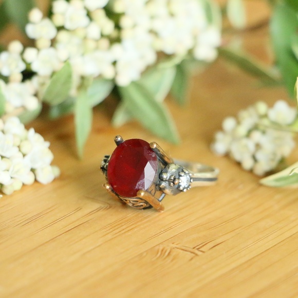 Sterling Silver Jade Stones Revers Rings - Picture 5 of 8